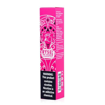 Ryse Max V2 Disposable E-Cigs (Individual) Pink Lemonade Packaging