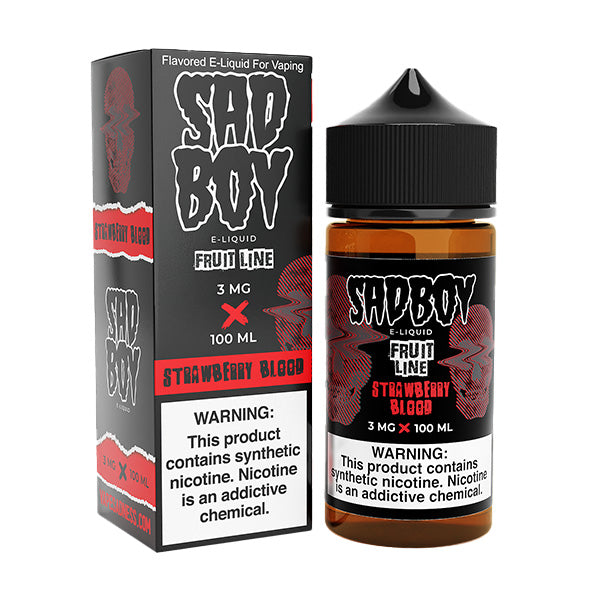 Strawberry Blood | Sadboy | 100ml 3mg bottle with packaging