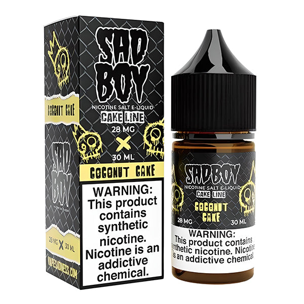 Coconut Cake by Sadboy Salts 28mg 30ml with Packaging