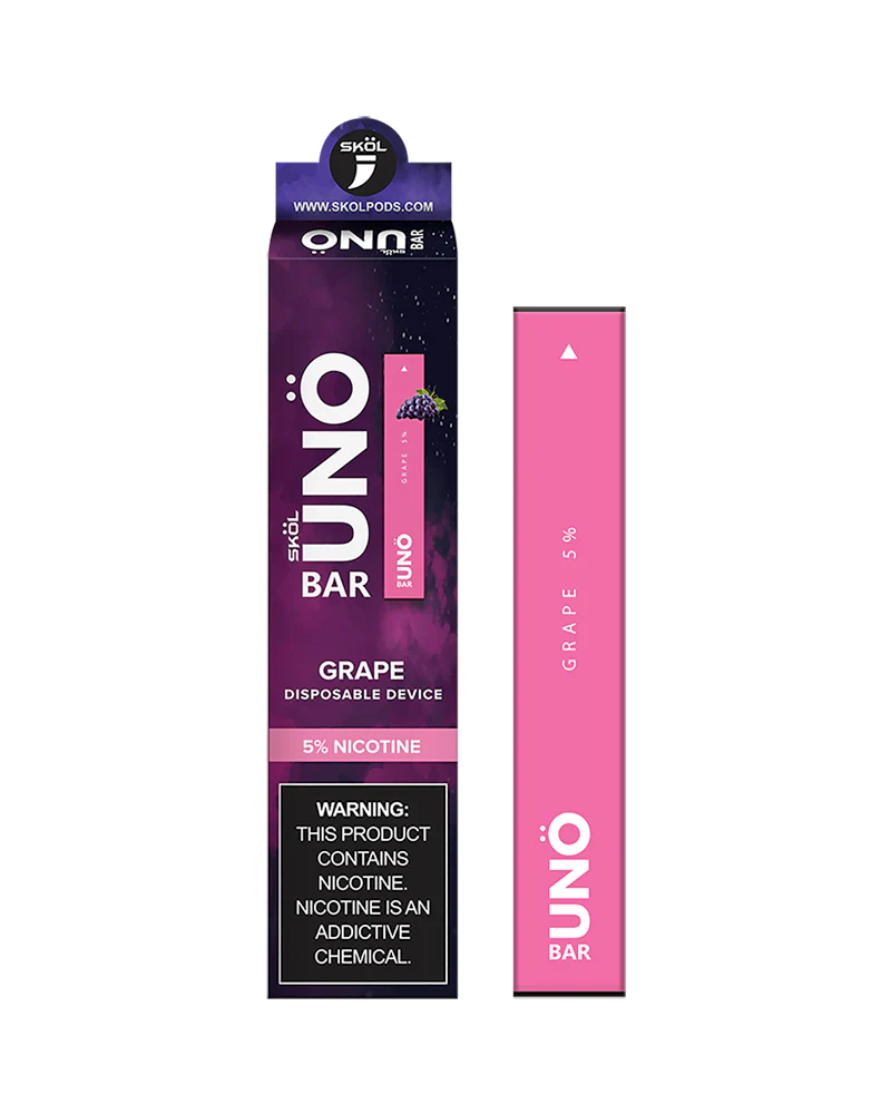 SKOL by UNO Bar Disposable 5% Nicotine (Individual) Grape  with Packaging