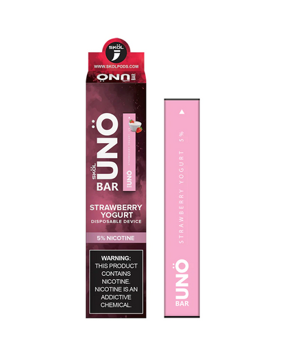 SKOL by UNO Bar Disposable 5% Nicotine (Individual Strawberry Yogurt with Packaging