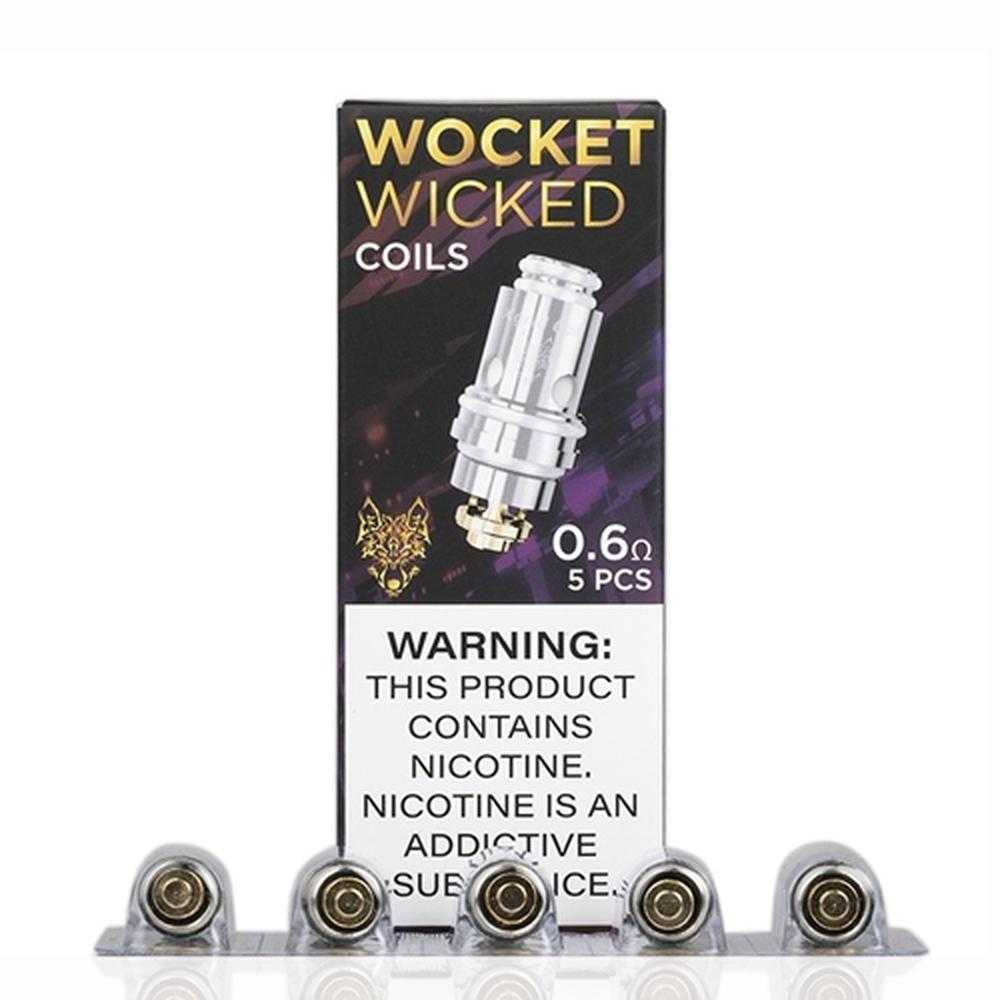 SnowWolf Wicked Replacement Coils (Pack of 5) with packaging