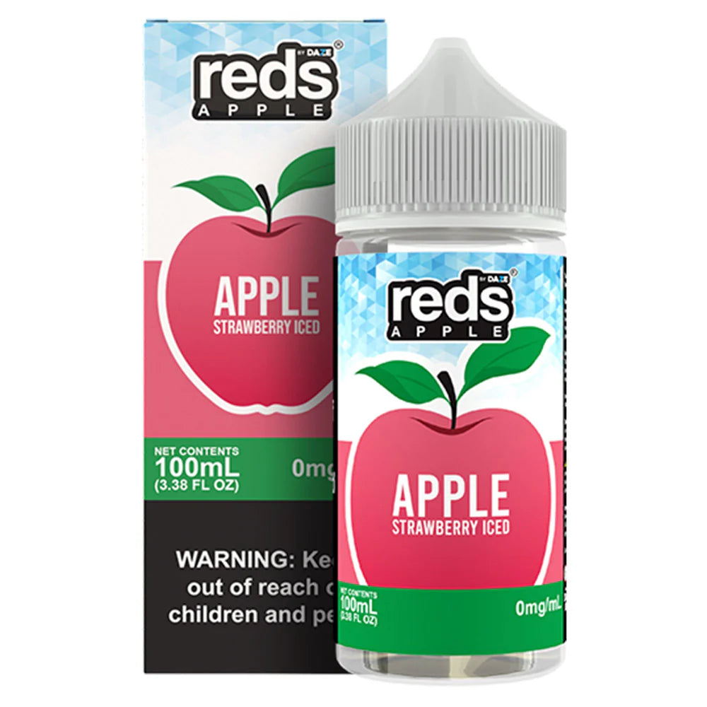 7Daze Reds-Strawberry Ice, 100mL with Packaging