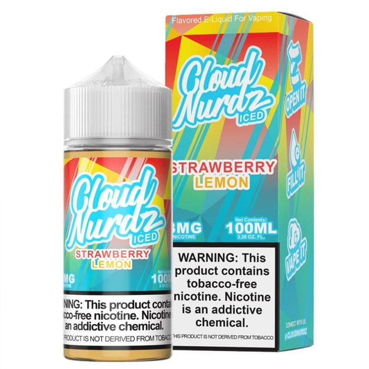 Strawberry Lemon Iced by Cloud Nurdz TFN 100mL with Packaging