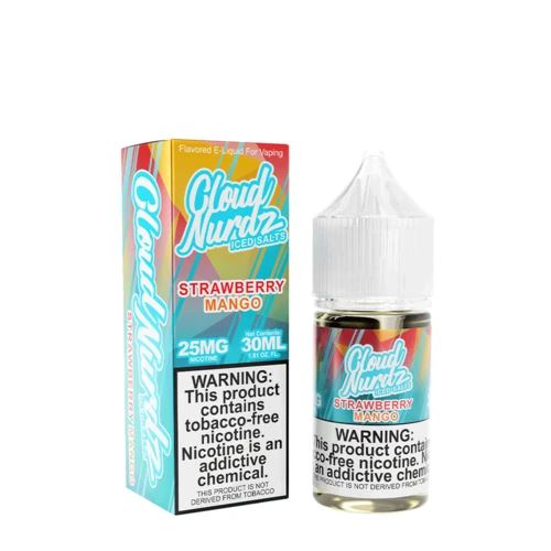 Iced Strawberry Mango by Cloud Nurdz TFN Salts 30mL With Packaging