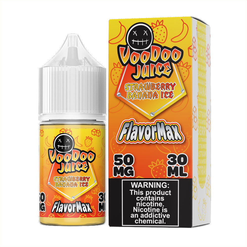 Strawberry Banana Ice by Voodoo Juice FlavorMax Salts Series 30mL 50mg Packaging