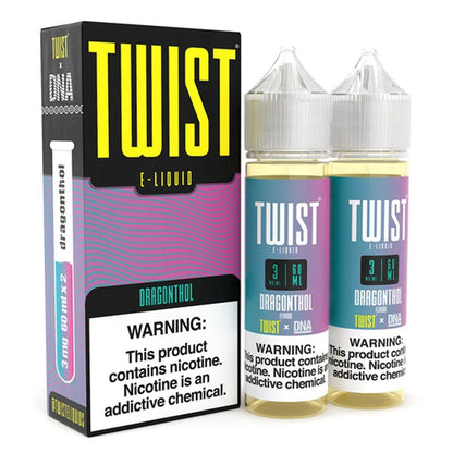 Dragonthol by Twist E-Liquids 120ml (Freebase) • 60mL 2-Pack  with Packaging