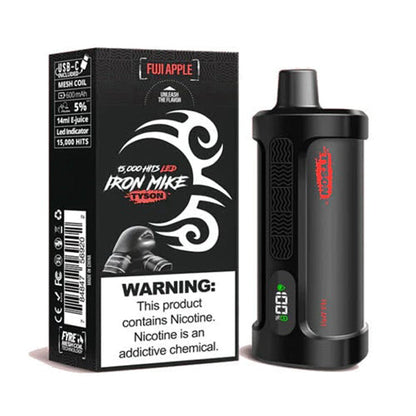 Tyson 2.0 Iron Mike - 15000 Puffs Disposable - 14mL 50mg | Fuji Apple with packaging