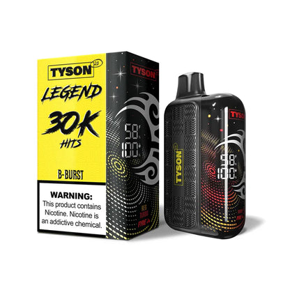 Tyson 2.0 Legend - 30K Puffs Disposable - 16mL 50mg B-Burst with Packaging