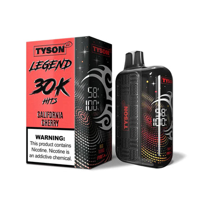 Tyson 2.0 Legend - 30K Puffs Disposable - 16mL 50mg California Cherry with Packaging