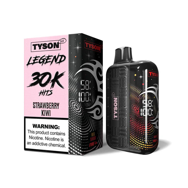 Tyson 2.0 Legend - 30K Puffs Disposable - 16mL 50mg Strawberry Kiwi with Packaging