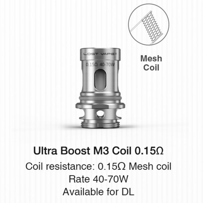 Lost Vape Ultra Boost Coils (5-Pack) 0.15 ohm