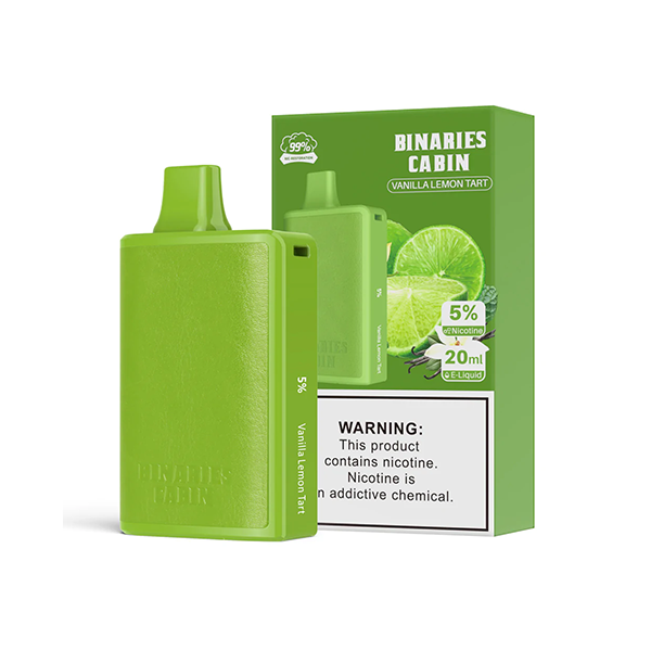 HorizonTech – Binaries Cabin Disposable | 10,000 puffs | 20mL Vanilla Lemon Tart with Packaging