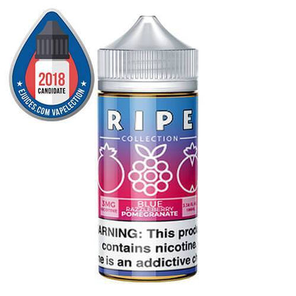 Blue Razzleberry Pomegranate by Vape 100 Ripe Series E-Liquid 100mL Bottle