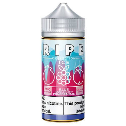 Blue Razzleberry Pomegranate On ICE by Vape 100 Ripe Series E-Liquid 100mL Bottle