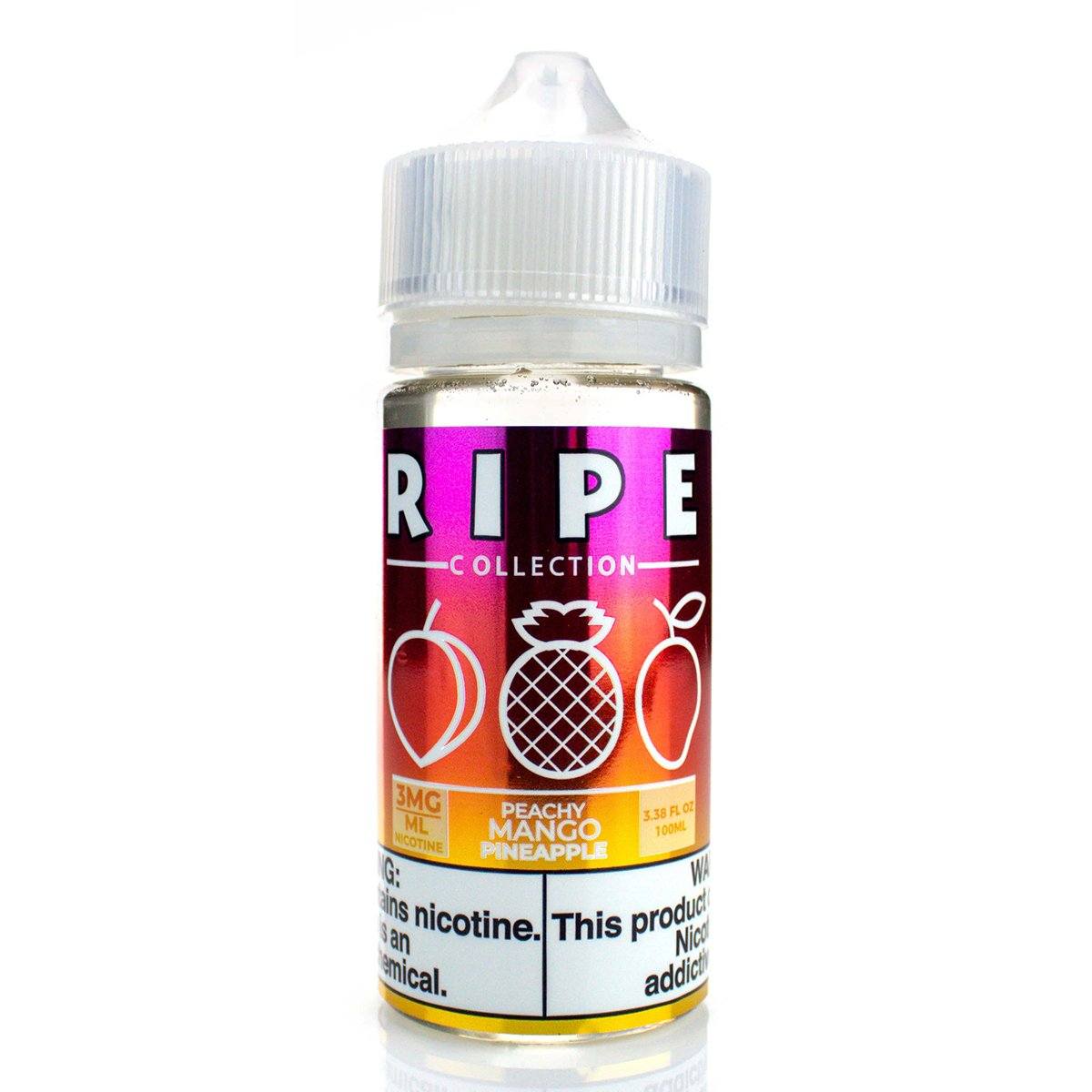 Peachy Mango Pineapple by Vape 100 Ripe Series E-Liquid 100mL Bottle