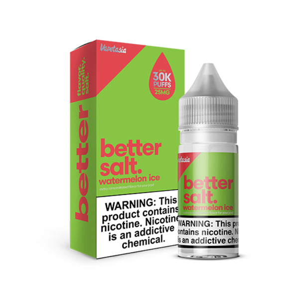 Better Salt Watermelon Ice by Vapetasia Salt Series E-Liquid 30mL (Salt Nic) with packaging