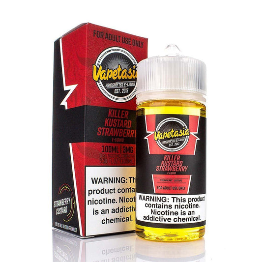 Killer Kustard Strawberry by Vapetasia Series 100mL with Packaging