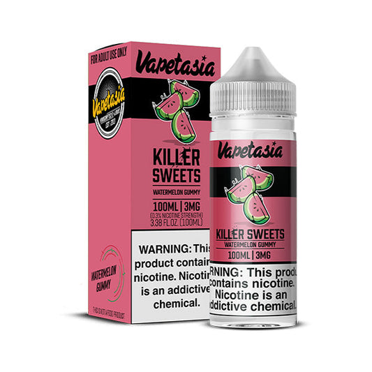 Killer Sweets Watermelon Gummy by Vapetasia Synthetic 100mL with Packaging