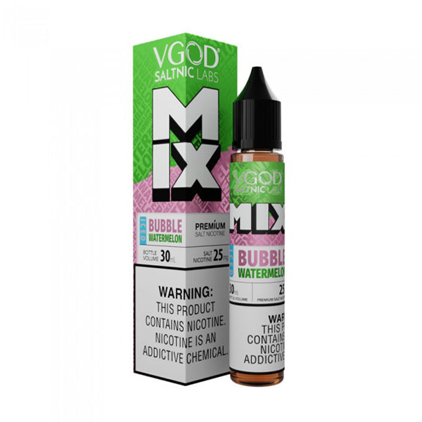 VGOD SALTS E-Liquid - Mixed Edition Iced Bubble Watermelon, 30mL with packaging