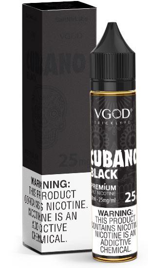 Cubano Black by VGOD Salt 30mL with packaging