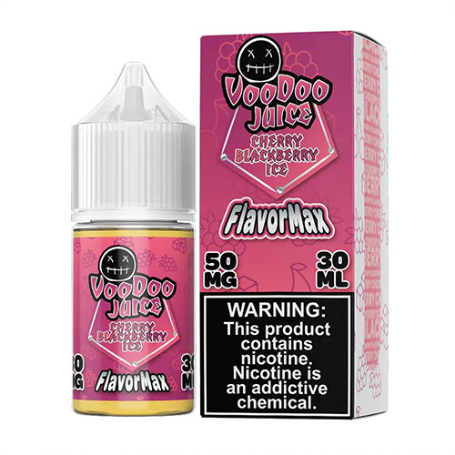 Voodoo Juice FlavorMax Salt Series E-Liquid 30mL (Salt Nic) | Cherry Blackberry Ice with packaging