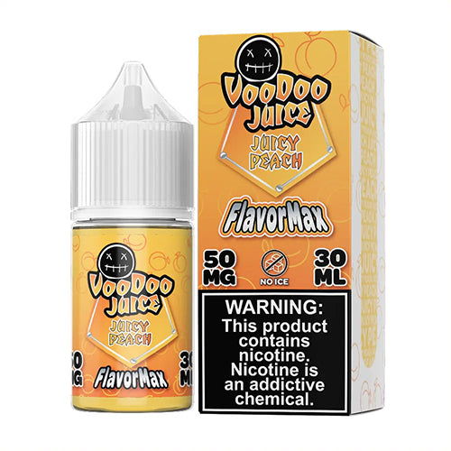 Voodoo Juice FlavorMax Salt Series E-Liquid 30mL (Salt Nic) | Juicy Peach with Packaging