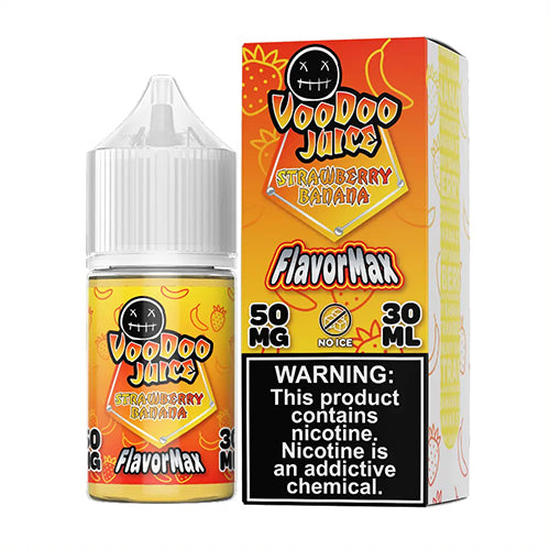 Voodoo Juice FlavorMax Salt Series E-Liquid 30mL (Salt Nic) | Strawberry Banana with Packaging