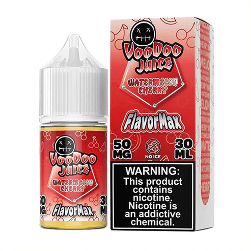 Voodoo Juice FlavorMax Salt Series E-Liquid 30mL (Salt Nic) | Watermelon Cherry with packaging