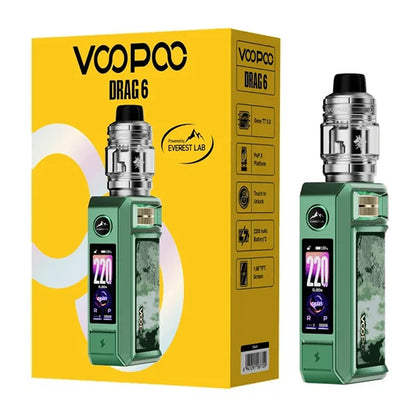Voopoo Drag 6 Pod System Green with Packaging 