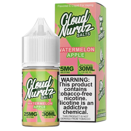 Watermelon Apple by Cloud Nurdz TFN Salts 30mL with Packaging