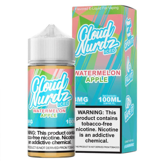 Watermelon Apple Iced by Cloud Nurdz TFN 100mL with Packaging