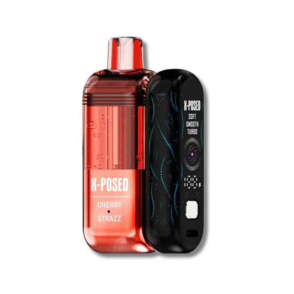 X-Posed – Dispo Kit- 35000Puff- 16mL Dispo plus Power Dock Cherry Strazz
