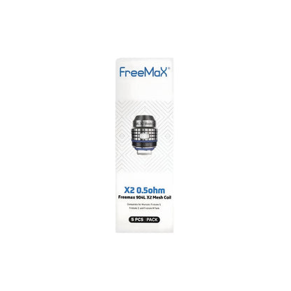 FreeMaX Maxluke 904L X2 0.5 ohm Replacement Coils (5-Pack)FreeMaX Maxluke 904L X Replacement Coils (5-Pack) Packaging