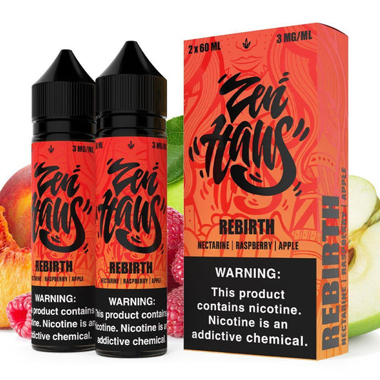 Rebirth by ZEN HAUS E-Liquid 2X 60ml With Packaging