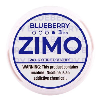 Zimo Nicotine Pouches (20ct Can)(5-Can Pack) Blueberry 03mg (SAS)