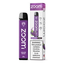 Zoom Disposable | 2000 Puffs | 5.5mL Grape Rush with Packaging