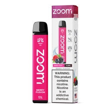 Zoom Disposable | 2000 Puffs | 5.5mL Berry Fusion with Packaging